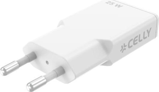 Actual product image Celly - SLIMTC1C25WWH - 25W GaN Slim Wall Charger (25 W, 1 portion)