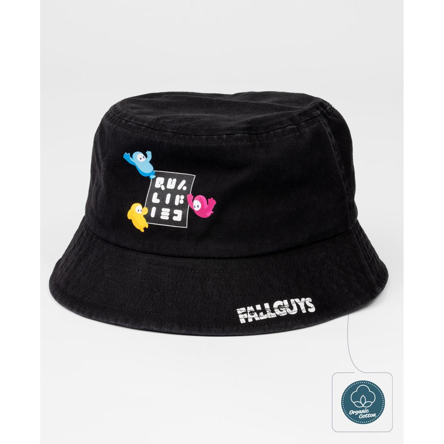 Itemlab, Herren, Hut, Fall Guys bob Bean Bucket, Schwarz, (One Size)