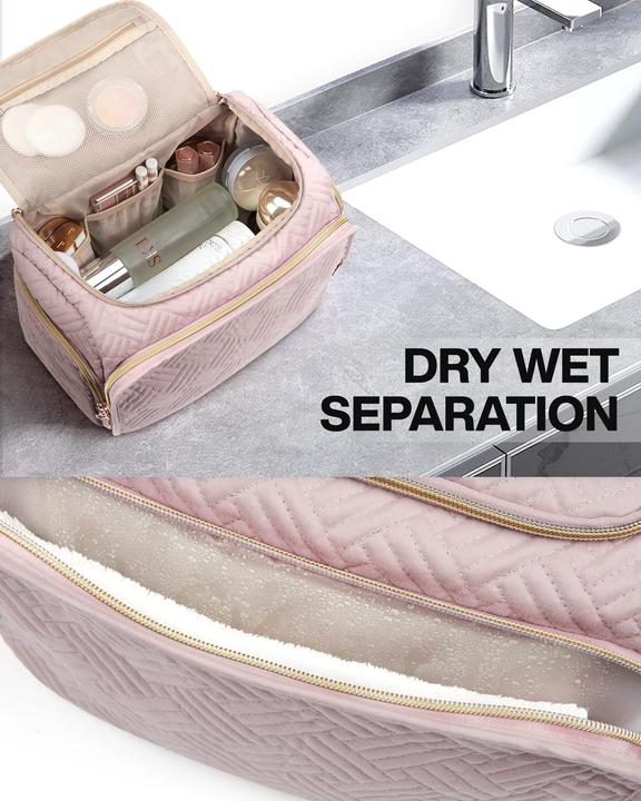 Produktbild Only-Bags.Store Reisekosmetiktasche, grosse, weit offene Reisetasche für Toilettenartikel, Make-up, Kosmetiktasche (26.90 l)