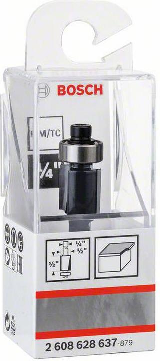 Produktbild Bosch Professional Zubehör Laminat-Bündigfräser, 1/4-Zoll, D1 12,7 mm, L 12,7 mm, G 56 mm