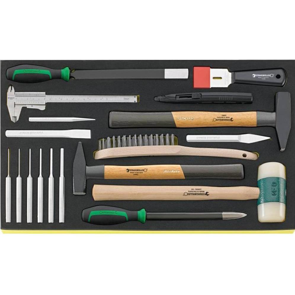 Stahlwille, Accessori valigetta degli attrezzi, 96830620 - Martelli. Scalpelli ecc. in inserto TCS