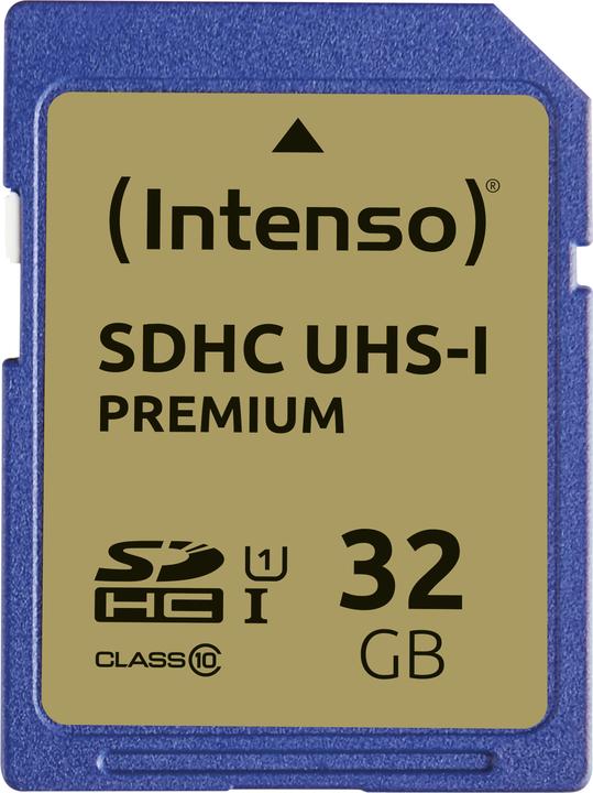 Actual product image Intenso UHS-I Premium (32 GB, SDHC, U1, UHS-I)