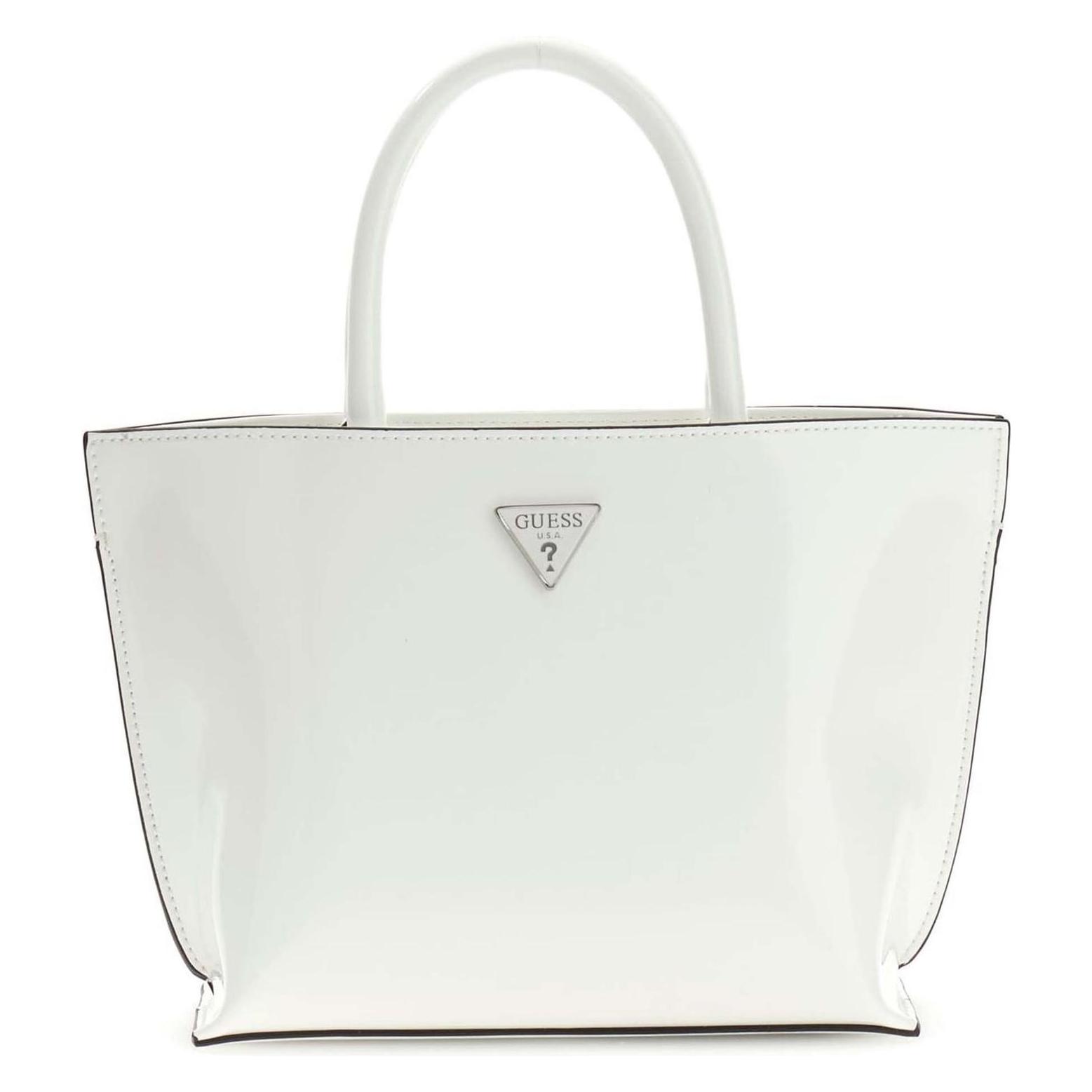 Guess, Damen, Handtasche, Arnela Mini Tote, Weiss