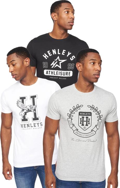 Produktbild Henleys Upton TShirt (3erPack) (M)
