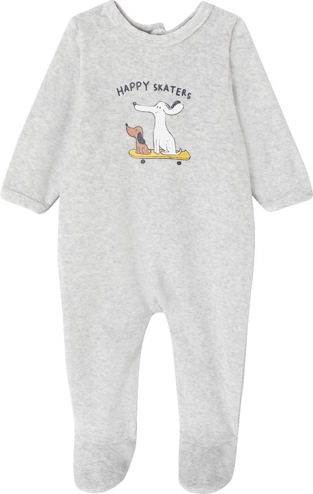 Actual product image Vertbaudet 2er-Pack Baby Samt-Strampler mit Hunden Oeko-Tex (50)