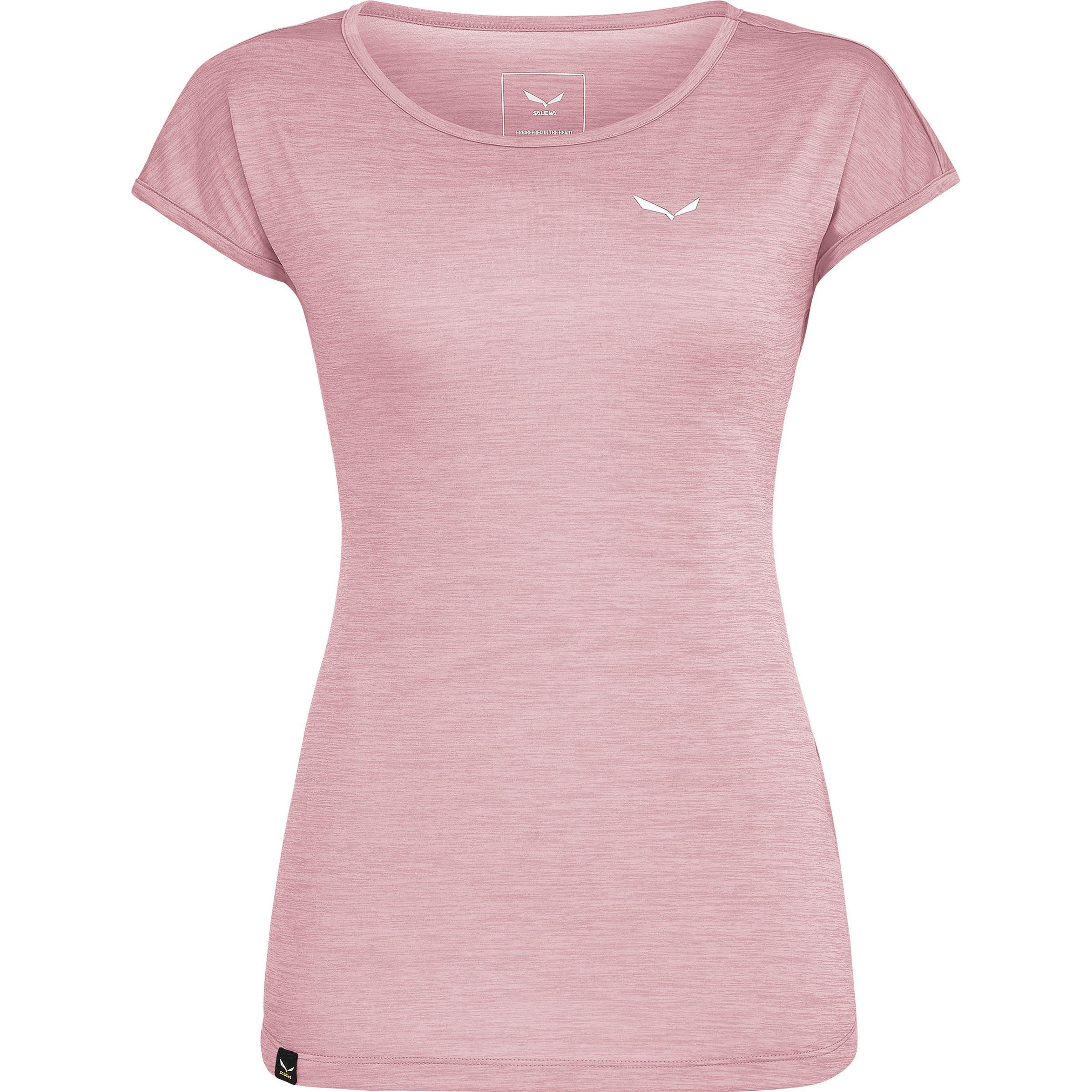 Salewa, Damen, Funktionsshirt, Puez Melange Tee T-Shirt (42, XL), Rosa, XL, 42