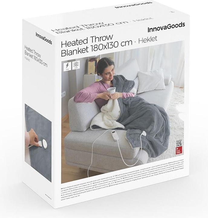 Produktbild InnovaGoods elektrische Abdeckung Heklet 130 x 180 cm 160 W (130 x 180 cm)