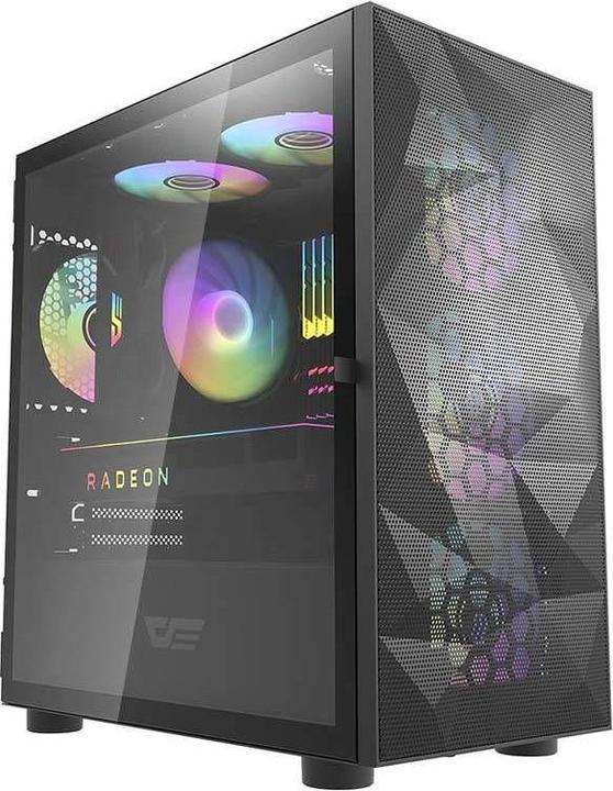 Actual product image Darkflash Tech INF8 ARGB Computer fan set 5in1 120x120 (black) (120 mm, 1x)