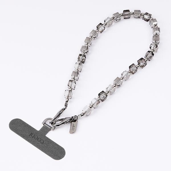 Actual product image Uniq Coehl Candy Gem Handstrap uniwersalny sznurek do telefonu na rękę srebrny/silver spa