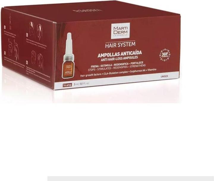 Actual product image Martiderm Anti-Hair Loss and Anti-Seborrheic Shampoo 200ml (200 ml, Liquid shampoo)