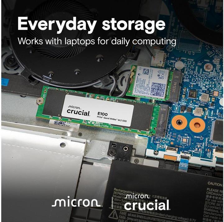 Produktbild Crucial E100 (2000 GB, M.2, M.2 2280)