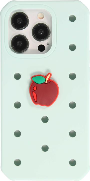 Produktbild PhoneLook Trendige Aufsteck-Sticker 3D für Silikonhülle mit Löcher Red Apple