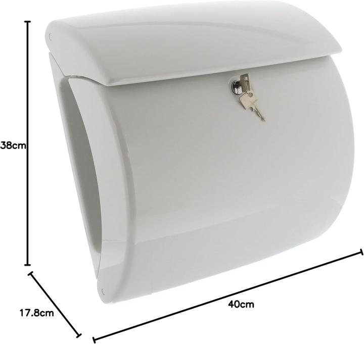 Image du produit Burg Wächter Boîte aux lettres en plastique PIANO 886 W