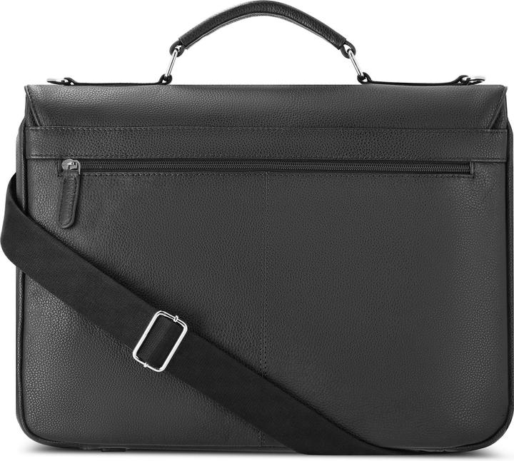 Actual product image Bugatti Valencia briefcase RFID leather 40 cm laptop compartment