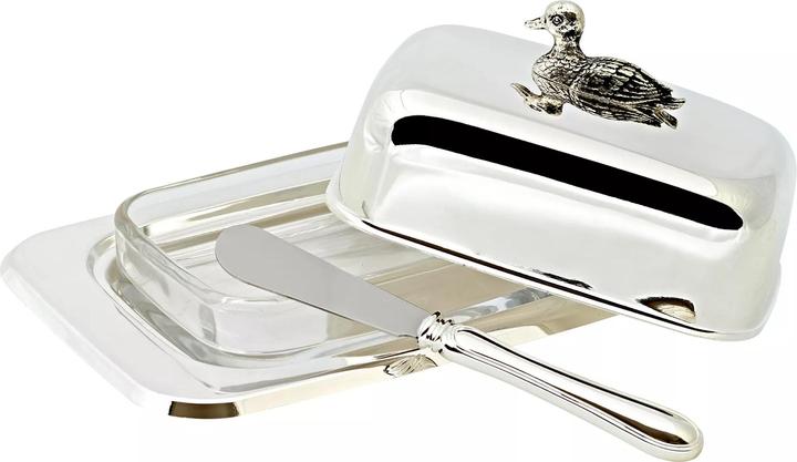 Immagine prodotto Edzard Piatto da burro per anatra con coltello 18 cm