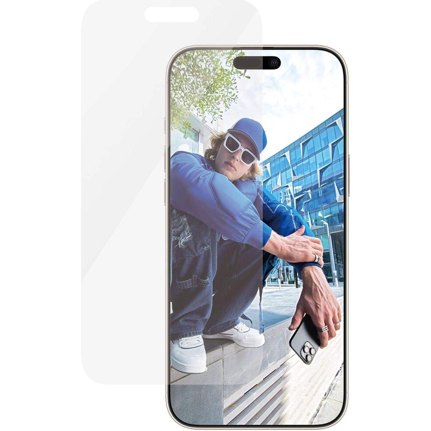 PanzerGlass Classic Fit (1 Stück, Apple iPhone 16 Pro Max), Smartphone Schutzfolie, Transparent