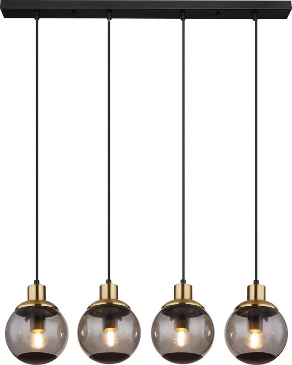Actual product image Globo Pendant lamp Potter black matt 4xE27 (E27)