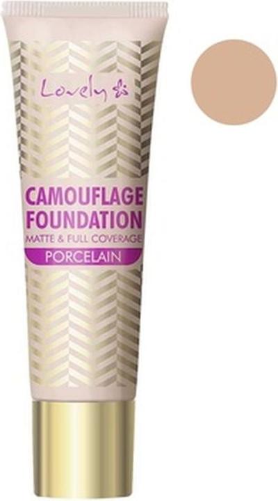 Actual product image Lovely Camouflage Foundation Matt & Full Coverage kryjący podkład do twarzy 1 Porcelain 25g