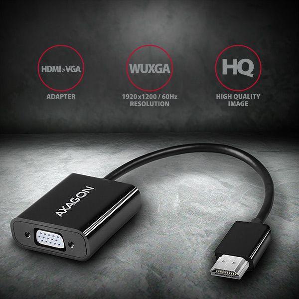 Actual product image Axagon HDMI (Typ A) — VGA (0.15 m)