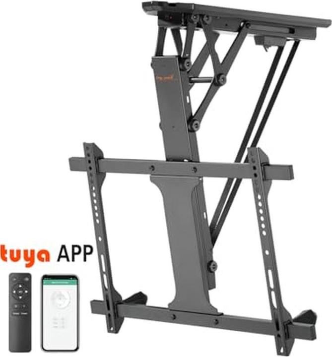 Produktbild myWall Motorisierter & klappbarer Deckenhalter für Flachbildschirme (Decke, 70", 35 kg)