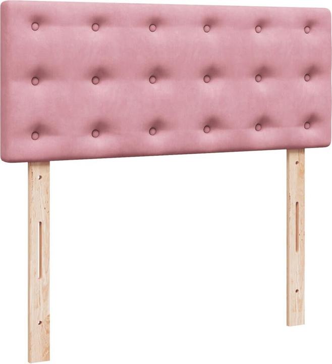 Actual product image vidaXL Bo x spring bed with mattress 120 x 190 cm velvet (120 x 190 cm)