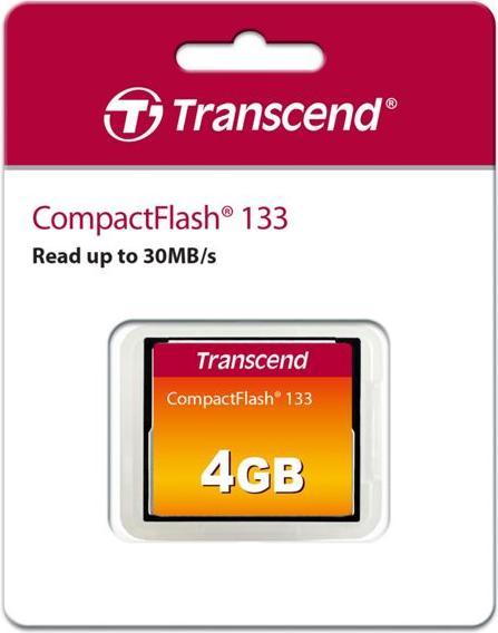 Image du produit Transcend CompactFlash Ultra Speed (4 Go, CF)