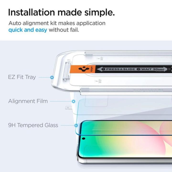 Produktbild Spigen Glas.tR Ez Fit (2 Stk., Samsung Galaxy A56 5G, Samsung Galaxy S24 FE)
