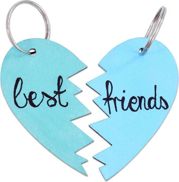 Actual product image Sunnysue Keychain Half Hearts