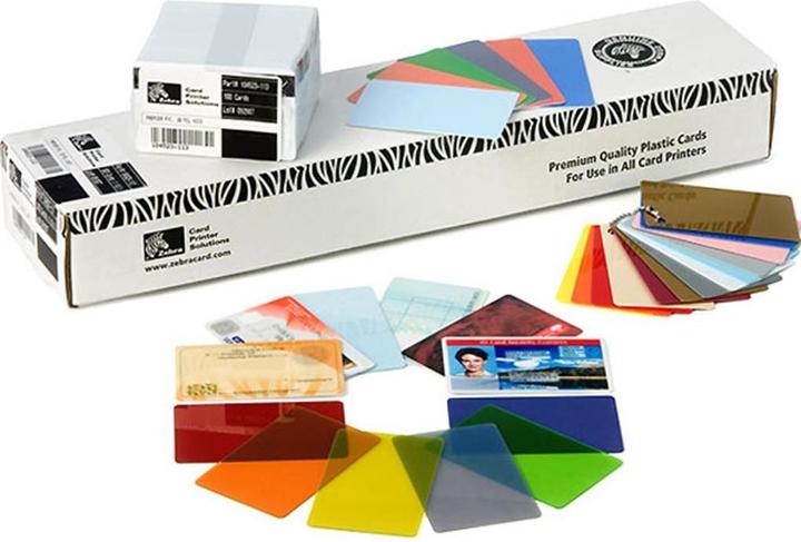 Zebra Polyvinyl chloride (PVC) - 10 mil - CR-80 Card (85.6 x 54 mm)