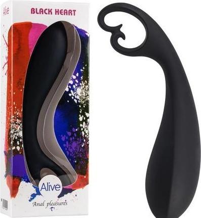 Produktbild Alive Black Heart Anal Massager 15 cm