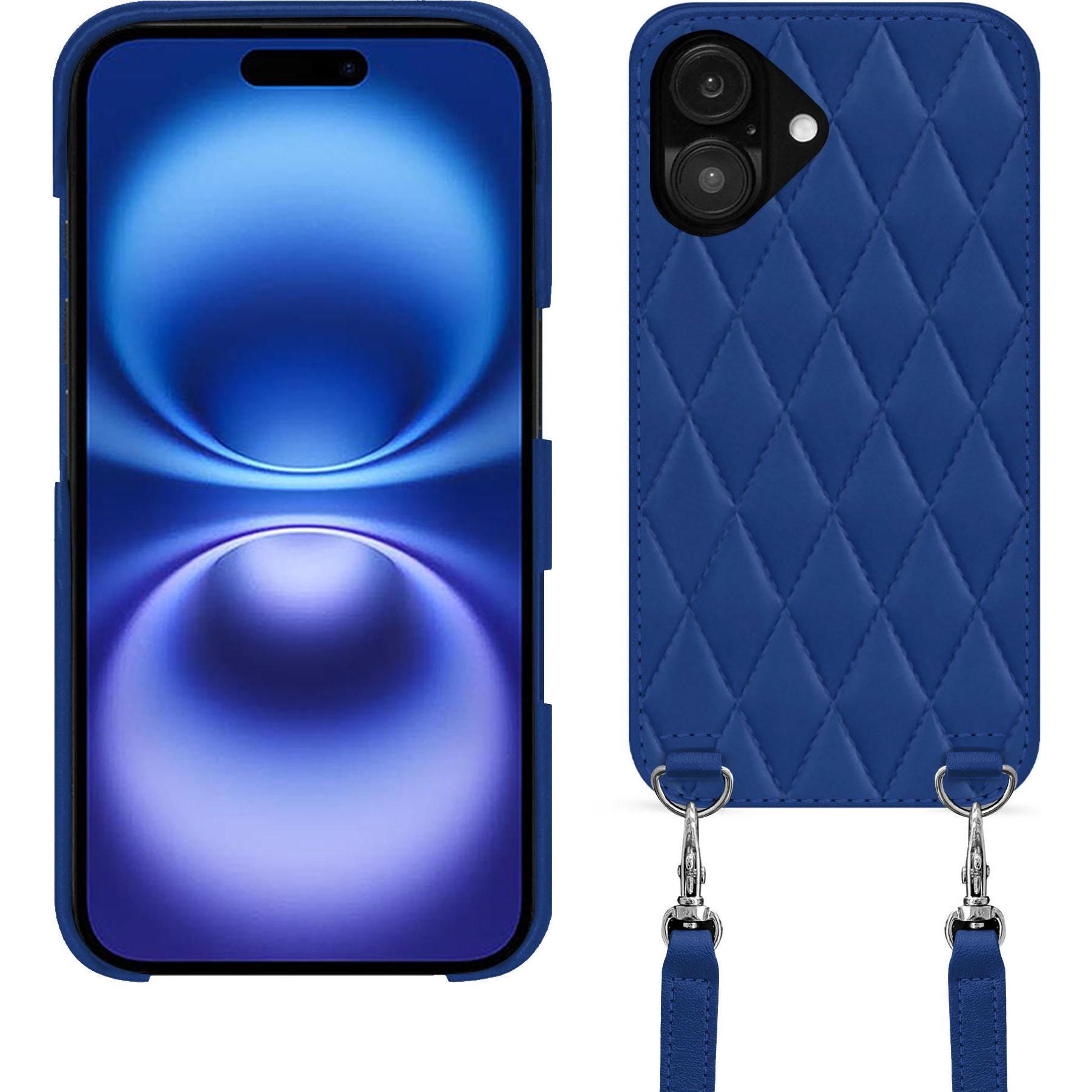 Thumbnail - Noreve Schutzhülle mit Schulterriemen Apple iPhone 16 (Apple iPhone 16), Smartphone Hülle, Blau
