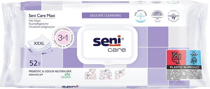 Actual product image Seni Care Wet Wipes Maxi (52 Piece)