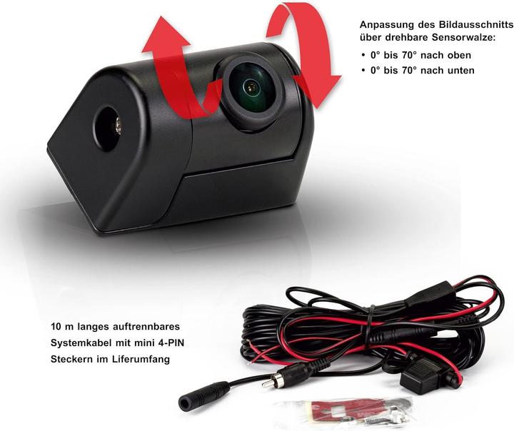Actual product image Zenec Compact universal reversing camera with swivel head and 170° view angle