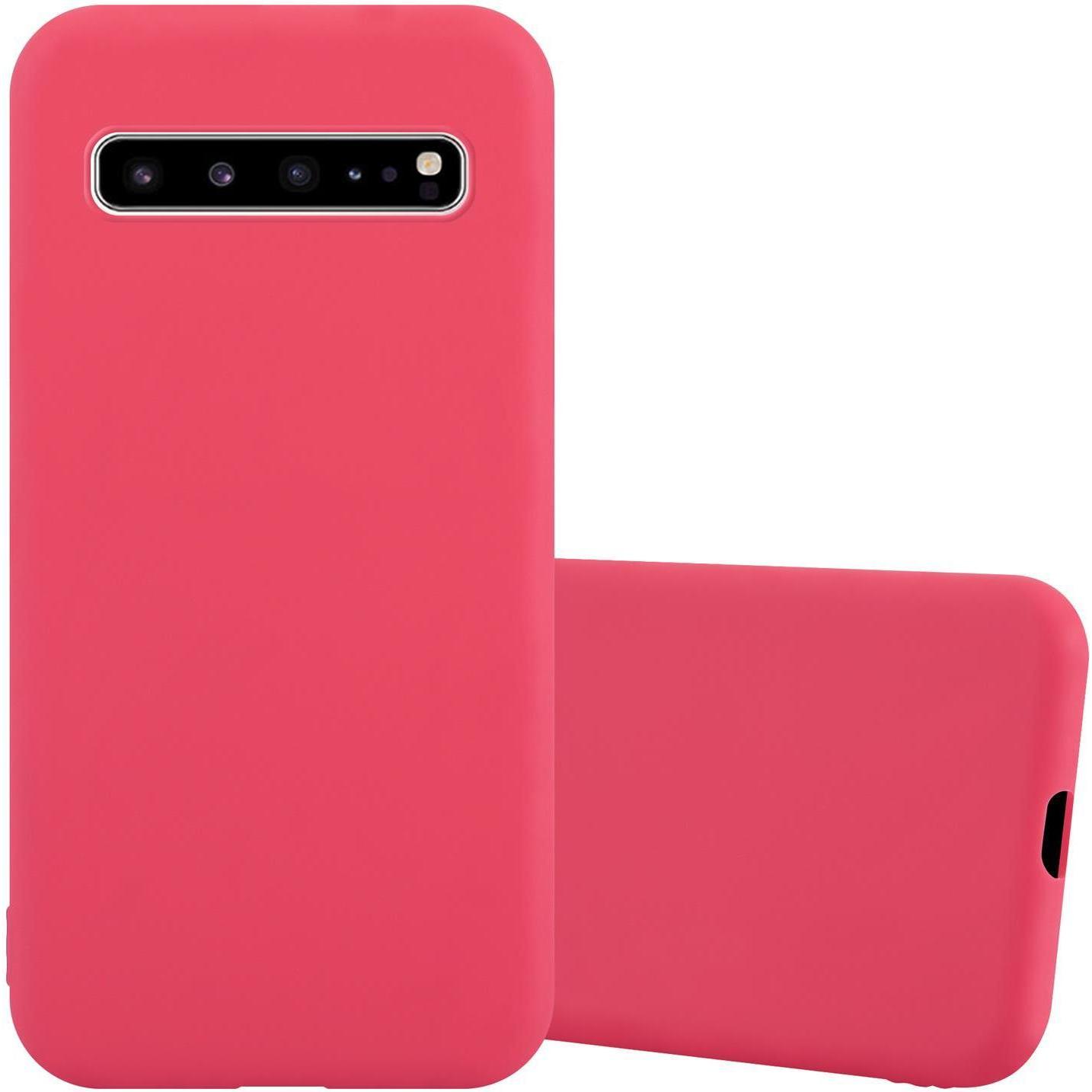 Cadorabo TPU Candy Cover (Samsung Galaxy S10 5G), Smartphone Hülle, Rot