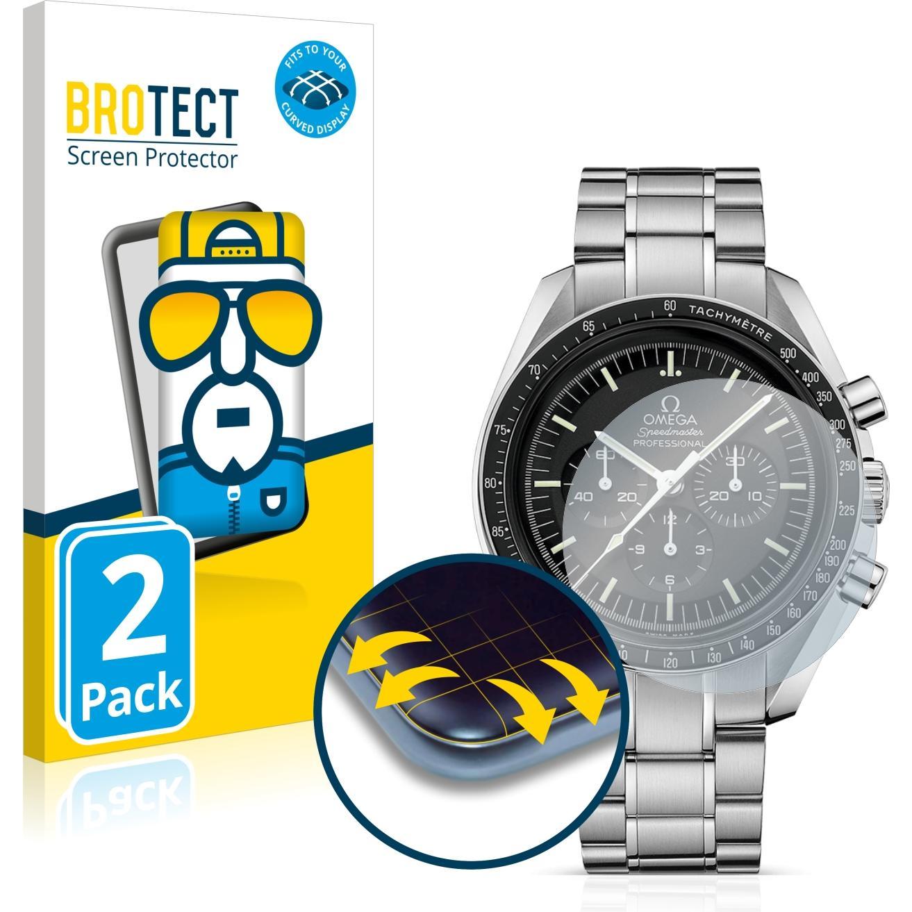 BROTECT Full-Cover Displayschutz, Smartwatch Schutzfolie, Transparent