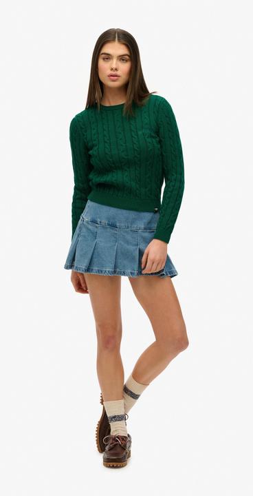 Produktbild Superdry Feinstrickpullover mit Zopfdesign, Rundhalsausschnitt, Damen (M)