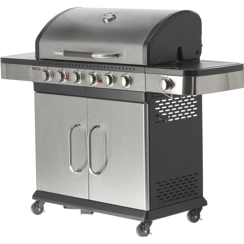 Yato, Gasgrill, GRILL GAZOWY 6+1 STAL NIERDZEWNA 20,2KW