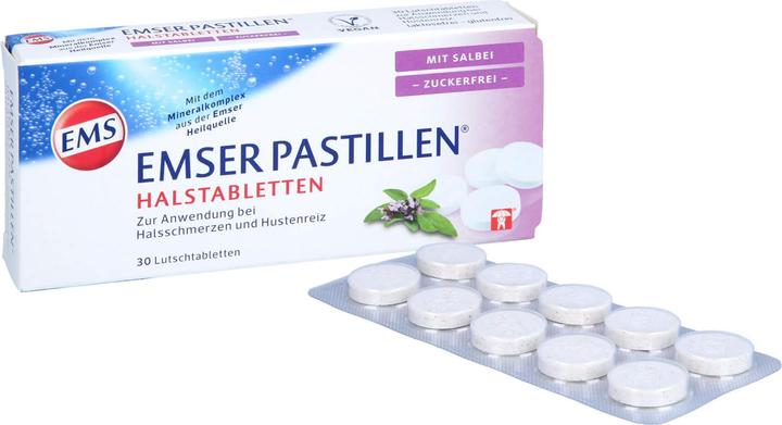 Produktbild Emser Pastillen zuckerfrei mit Salbei (30 Stück)