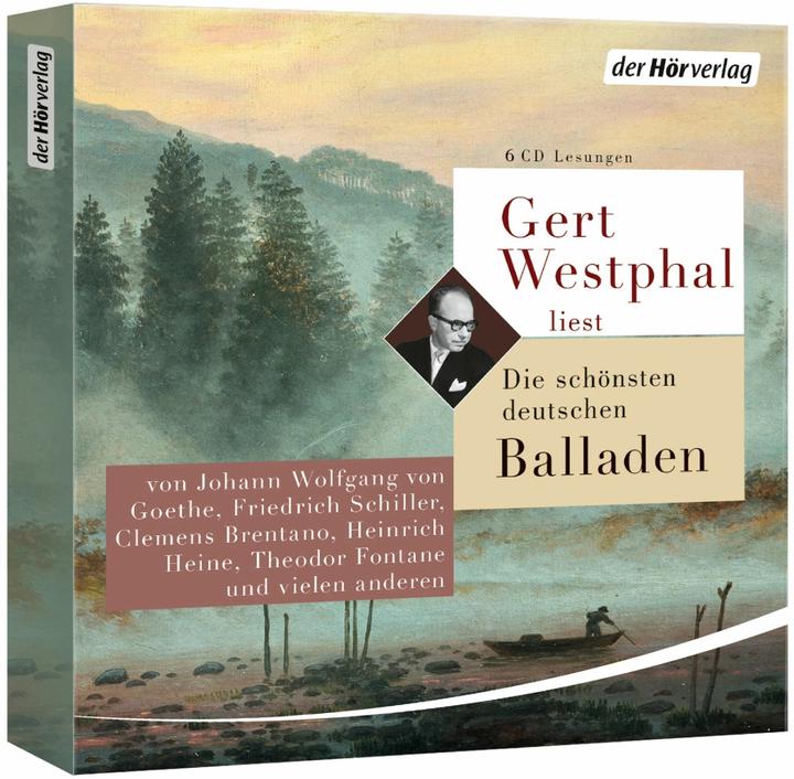 Produktbild Gert Westphal liest: Die schönsten deutschen Balladen (Heinrich Heine, August Kopisch, Conrad Ferdinand Meyer, Clemens Brentano, Gottfried Keller, Deutsch)