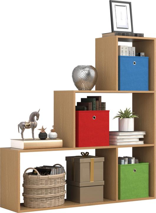 Produktbild VCM Holz Regal Raumteiler Bücher Dubila M (117 x 29 x 123 cm)