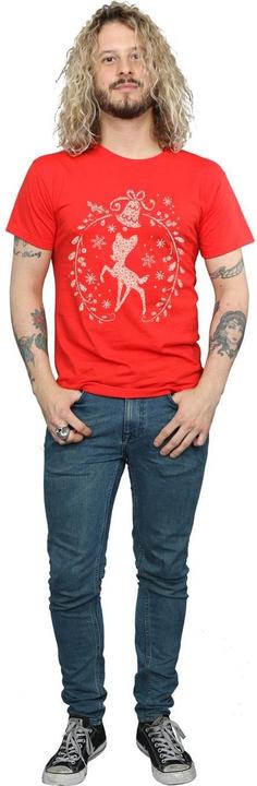 Immagine prodotto Disney Bambi Christmas Wreath Maglietta Uomo (M)