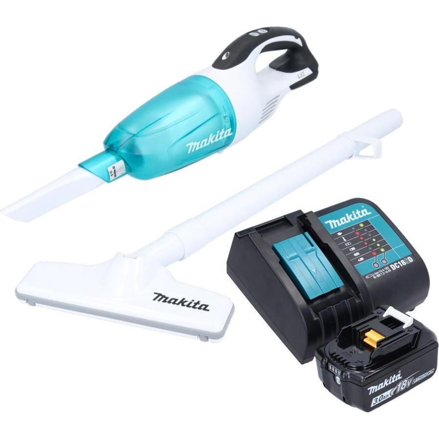 Thumbnail - Makita DCL 181 FSF1WX Akku Staubsauger 18 V 53 mbar 0,65 L + 1x Akku 3,0 Ah + Ladegerät, Staubsauger