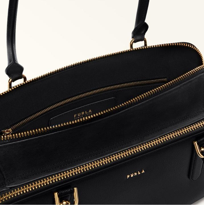 Immagine prodotto Furla giulia m boston leather shoulder bag, black