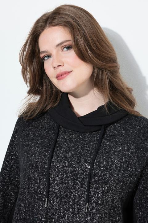 Produktbild Ulla Popken Sweatshirt, Glitzereffekt, Stehkragen, Langarm (46, 48)