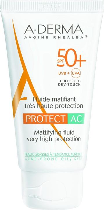 A-Derma PROTECT-AC mattierendes Fluid SPF50+ (Sonnencreme Gesicht, SPF 50+, 40 ml, 67 g)