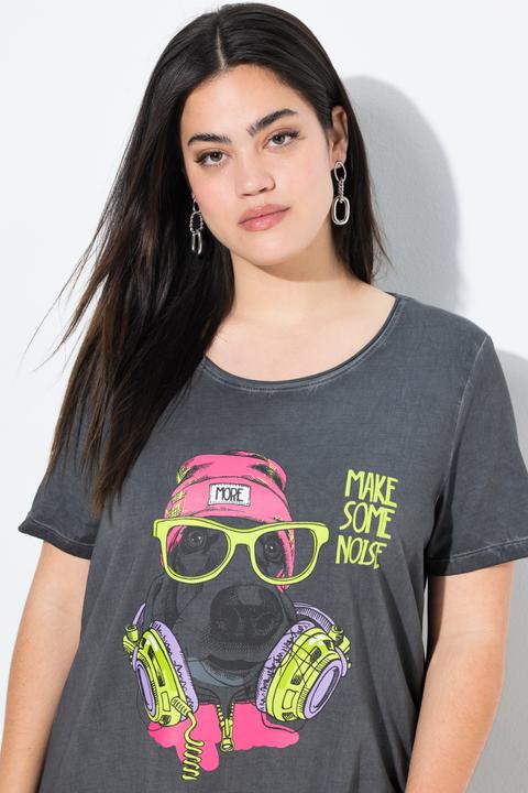 Image du produit Angel of Style T-shirt coupe évasée, motif chien hip-hop (44)