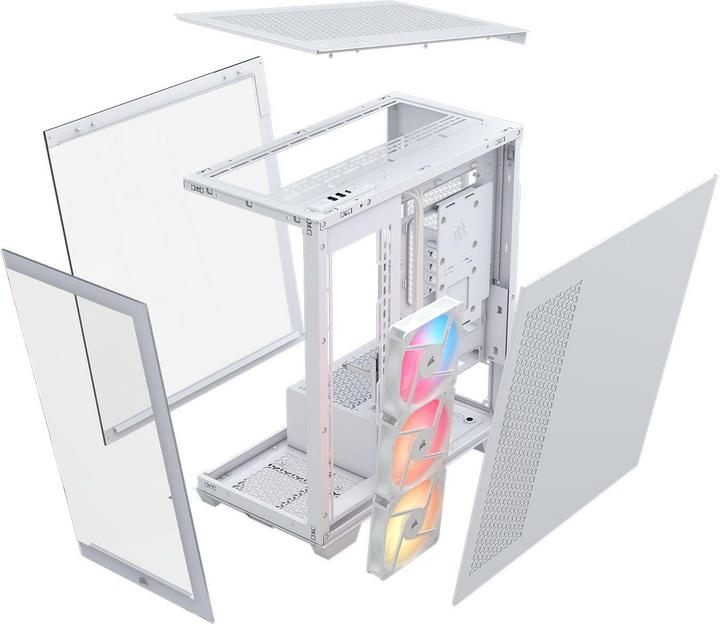 Image du produit Corsair 3500X RS-R ARGB WHITE MID (Mini-ITX, ATX, E-ATX, mATX)