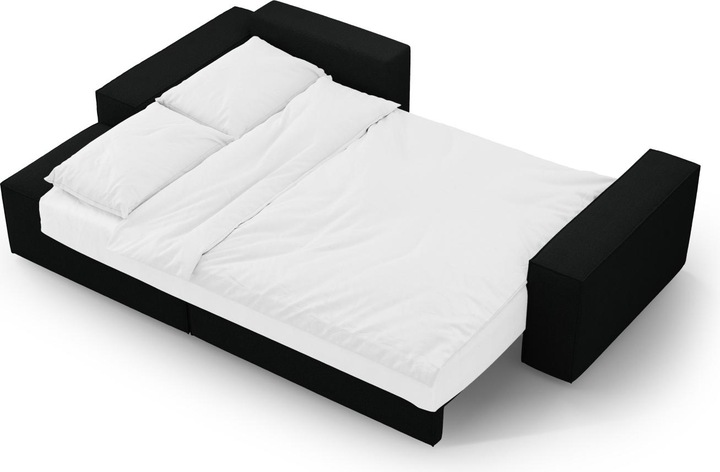 Actual product image Micadoni Bouclé Left Corner Sofa With Bed Function And Box, "Jodie", 3 Seats, 246x151x86 Made in Europe (Corner sofa)