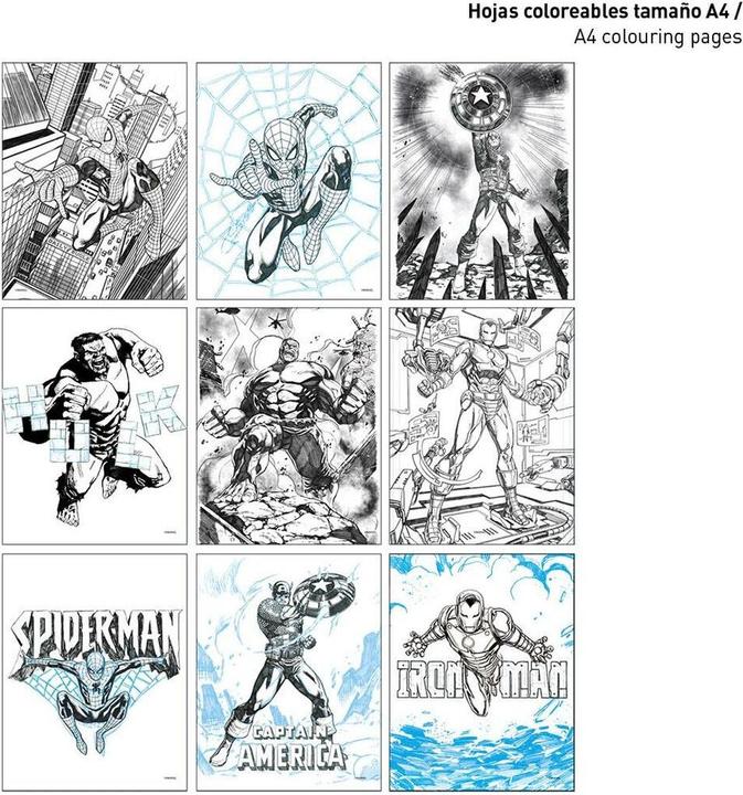 Image du produit Set de papeterie The Avengers Bleu
