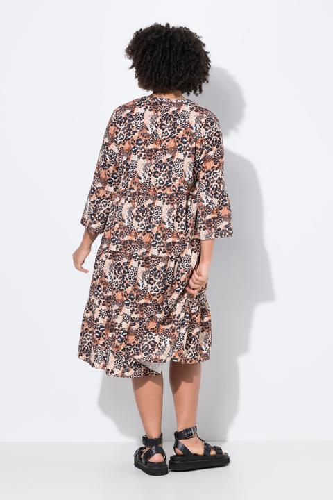 Produktbild Angel of Style Kleid, A-Linie, Musselin, Leo-Muster, Volants (52)